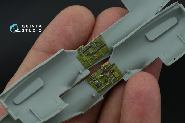 Quinta Studio QD+72212 P-40M Warhawk 3D-Printed &amp; coloured Interior on decal paper (Academy) (with 3D-printed resin parts) 1/72
