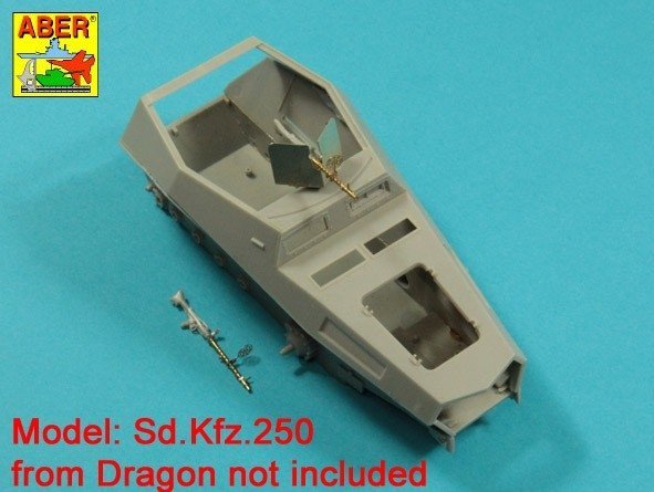Aber 35L-169 Lufa do niemieckiego karabinu MG34 z pancerną osłoną 1/35