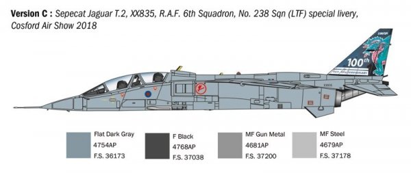 Italeri 1470 Jaguar T.2 R.A.F. Trainer 1/72