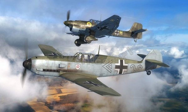 Revell 03770 Messerschmitt Bf109E - Junkers Ju87B Stuka 1/144