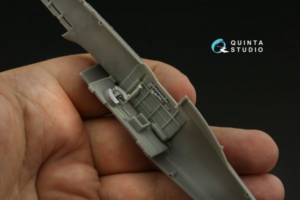 Quinta Studio QDS-48390 Macchi C.202 Folgore Late 3D-Printed &amp; coloured Interior on decal paper (Hasegawa/Eduard) (Small version) 1/48