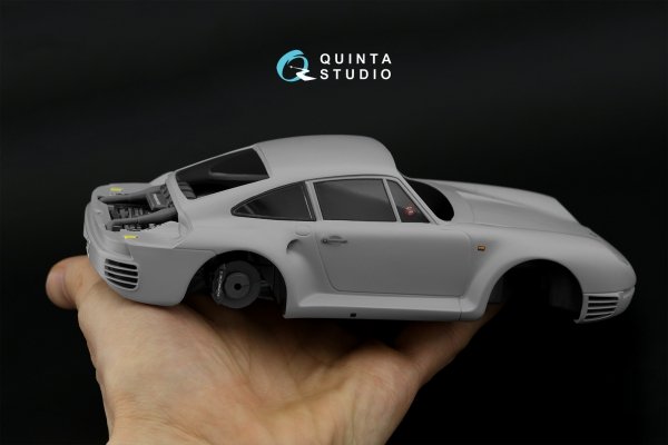 Quinta Studio QDS-24003 Porsche 959 3D-Printed &amp; coloured Interior on decal paper (Tamiya) (Small version) 1/24