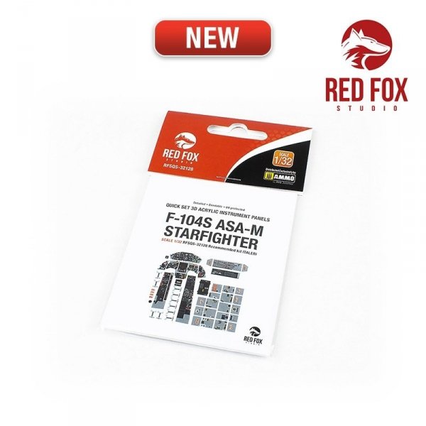 Red Fox Studio QS-32128 F-104S ASA M Starfighter (for Italeri kit) 1/32