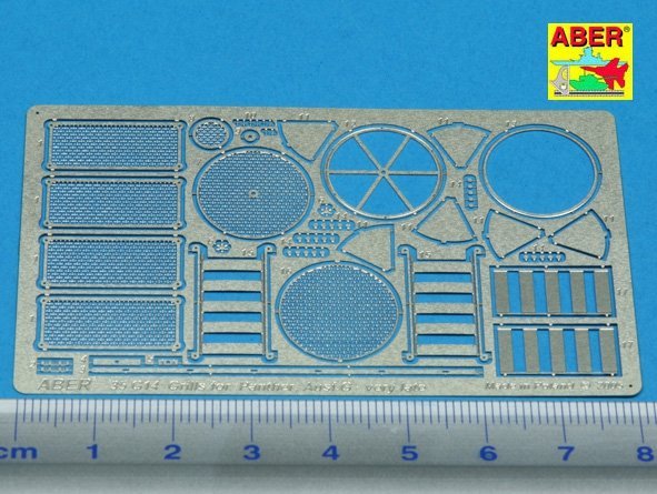 Aber 35G14 Grilles for german tank Sd.Kfz.171 Panther, Ausf.G late model (1:35)