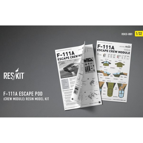 RESKIT RSK32-0001 F-111A Escape Pod (Crew Module) resin model kit (1/32)