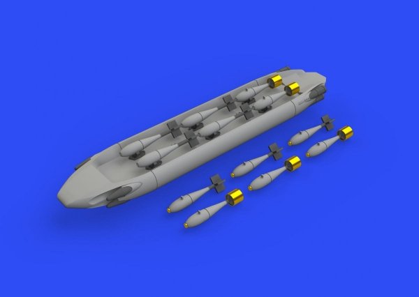 Eduard 648566 SUU-20 dispenser w/ BDU-33 &amp; Mk.76 bombs 1/48