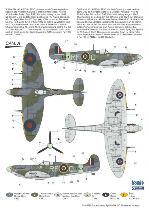 Special Hobby 48195 Supermarine Spitfire Mk. VC 'Overseas Jockeys' 1/48