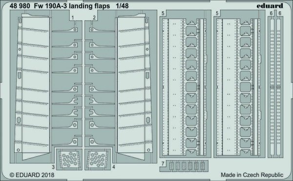 Eduard 48980 Fw 190A-3 landing flaps 1/48 EDUARD