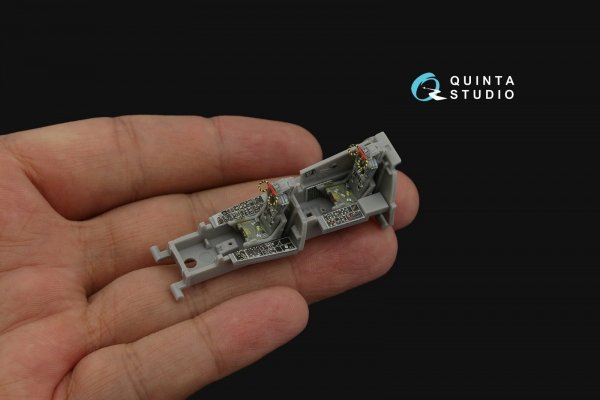 Quinta Studio QD72080 F-4J Late 3D-Printed &amp; coloured Interior on decal paper (Fine Molds) 1/72