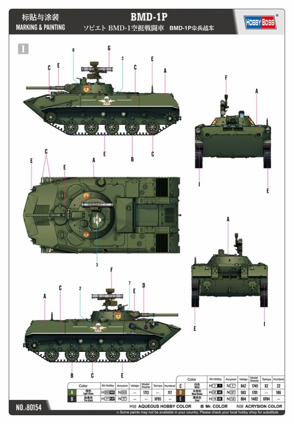 Hobby Boss 80154 BMD-1P 1/35