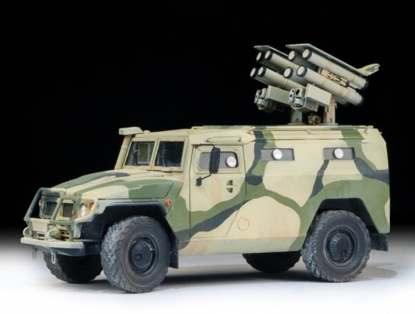 Zvezda 3682 GAZ with AT missile system Kornet D (1:35)