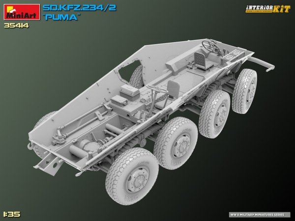 MiniArt 35414 Sd.Kfz. 234/2 PUMA. INTERIOR KIT 1/35