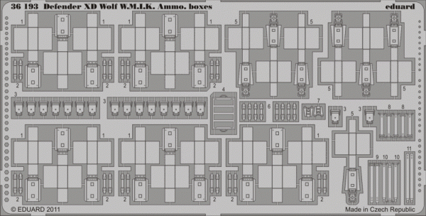 Eduard 36193 Defender XD Wolf W. M.I. K. Ammo Boxes 1/35 Hobby Boss