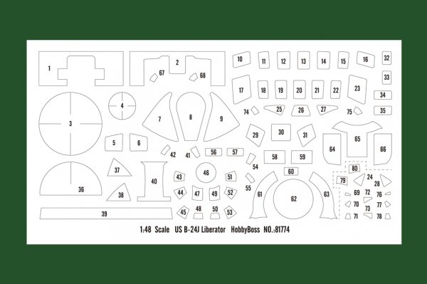 Hobby Boss 81774 Consolidated B-24J Liberator 1/48