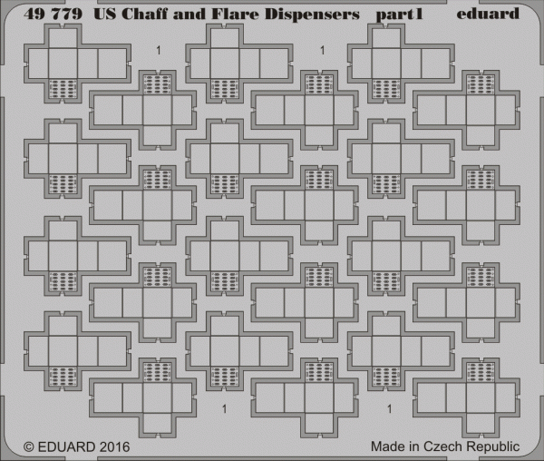 Eduard 49779 US Chaff and Flare Dispensers 1/48