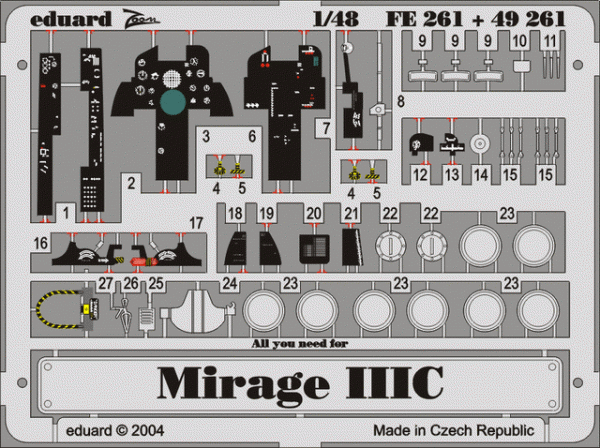 Eduard 49261 Mirage IIIC 1/48 EDUARD