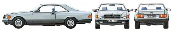 Tamiya 24029 Mercedes-Benz 500 SEC 1/24