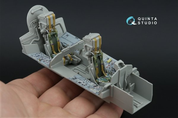 Quinta Studio QD+32229 Tornado IDS German 3D-Printed &amp; coloured Interior on decal paper (Italeri) (with 3D-printed resin parts) 1/32
