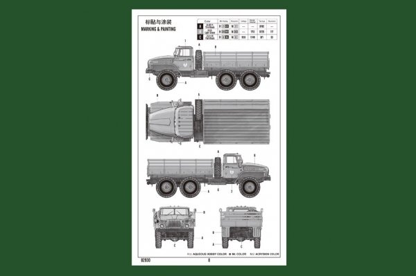 Hobby Boss 82930 Russian URAL 4320 Truck 1/72