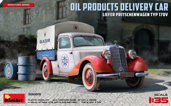 MiniArt 38069 OIL PRODUCTS DELIVERY CAR, LIEFER PRITSCHENWAGEN TYP 170V