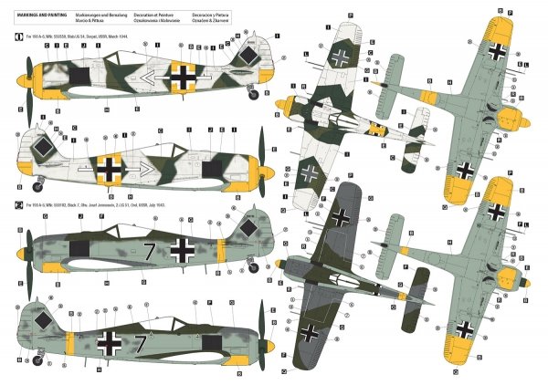 Hobby 2000 32018 Focke-Wulf Fw 190 A-6 Eastern Front (HASEGAWA + CARTOGRAF + MASKI ) 1/32