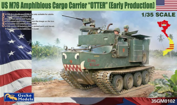 Gecko Models 35GM0102 US M76 Amphibious Cargo Carrier &quot;Otter&quot; (Early Production) 1/35