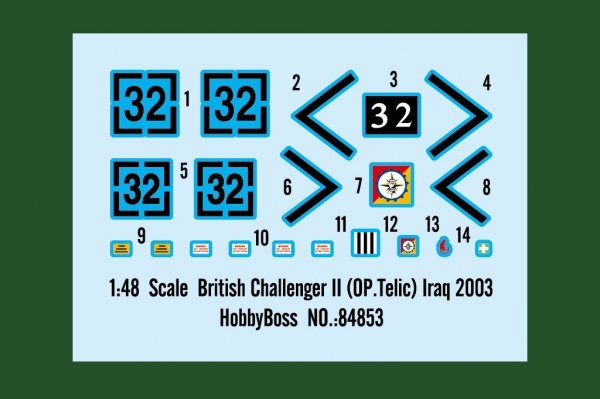 Hobby Boss 84853 British Challenger II (OP.Telic) Iraq 2003 1/48