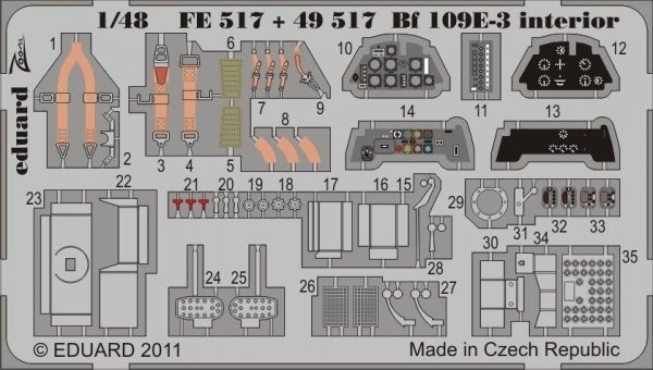 Eduard 49517 Bf 109E-3 S. A. 1/48 (Airfix)