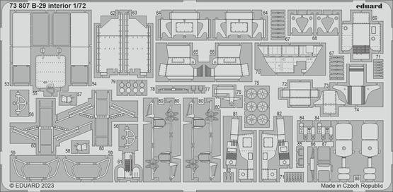 Eduard 73807 B-29 interior HOBBY 2000, ACADEMY 1/72