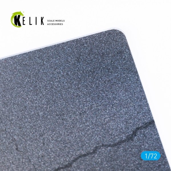 KELIK KS72033 ASPHALT ROAD - BASE - ACRYLIC 3 MM (180 X 214 MM) 1/72
