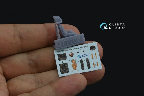 Quinta Studio QR+72035 K-36L (early) ejection seat (for Su-25 aircraft until 2007) (All kits) 1/72