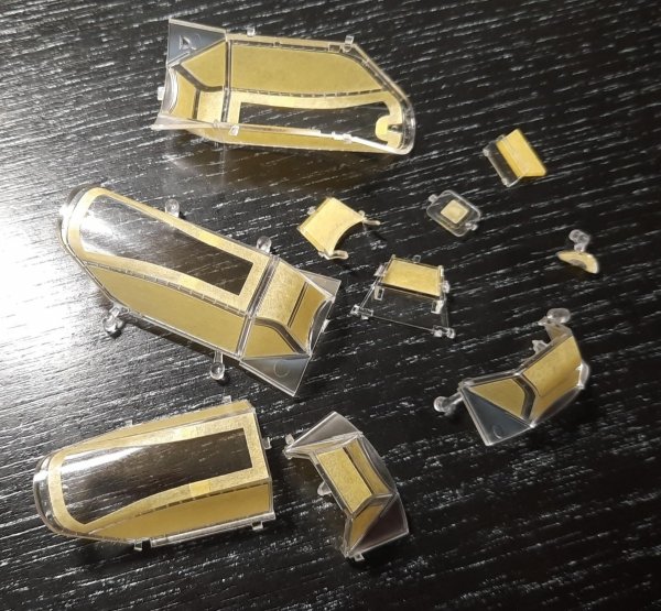 Omask 53005 Bf 109 K Double Sided Masks (for Kotare) yellow masking tape 1/32