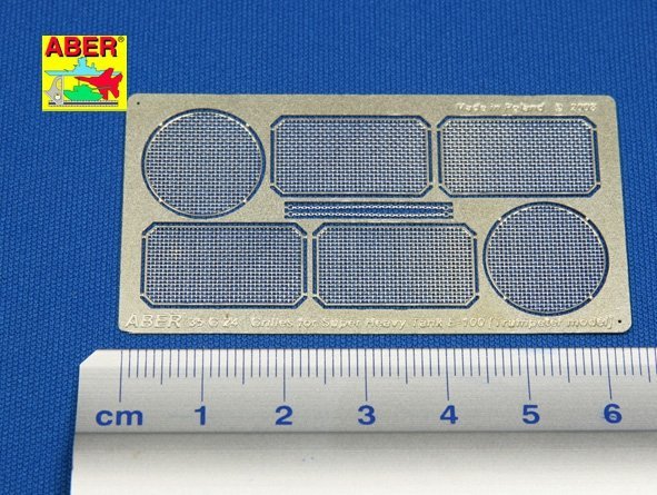 Aber 35G24 Grilles for german super heavy tank E-100 (1:35)
