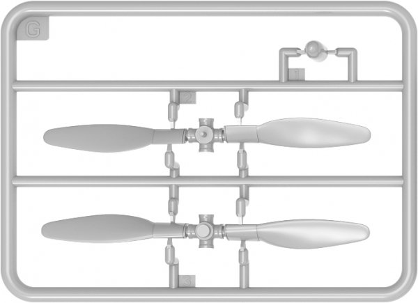 MiniArt 48060 P-47M THUNDERBOLT. DORSAL FIN. BASIC KIT 1/48