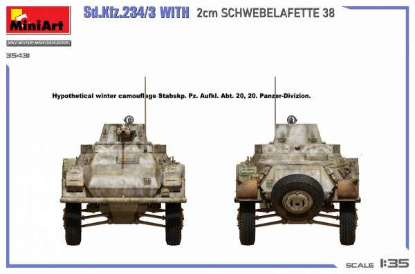 MiniArt 35431 Sd.Kfz.234/3 With 2cm Schwebelafette 38 1/35