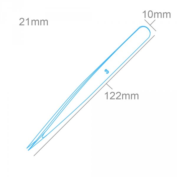 Modelcraft PTW2185-3 Fine Stainless Steel Tweezers (120mm)