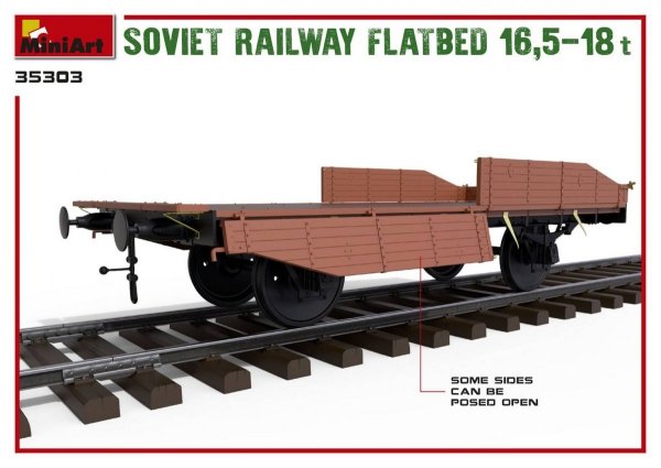 MiniArt 35303 Soviet Railway Flatbed 16,5-18t (1/35)