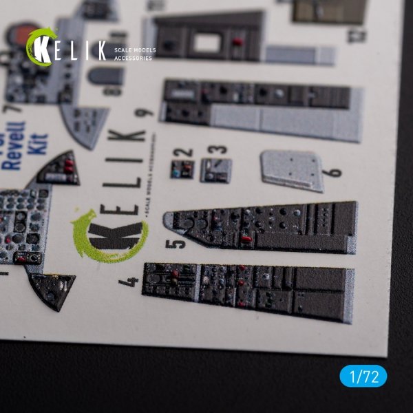 KELIK K72130 F-101 Voodoo - interior 3D decals for Revell kit 1/72