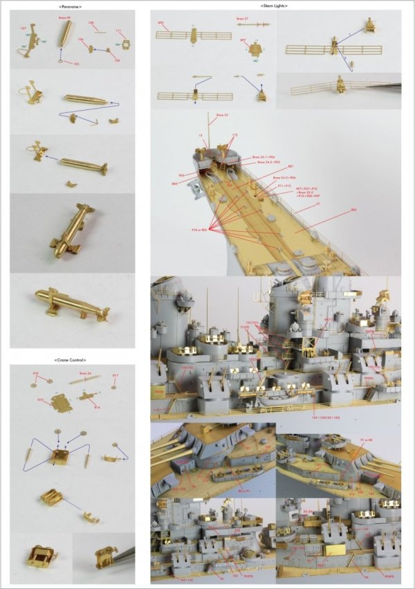 Pontos 22002F1 USS BB-63 Missouri 1945 Detail Up Set (Without wooden deck) (1:200)