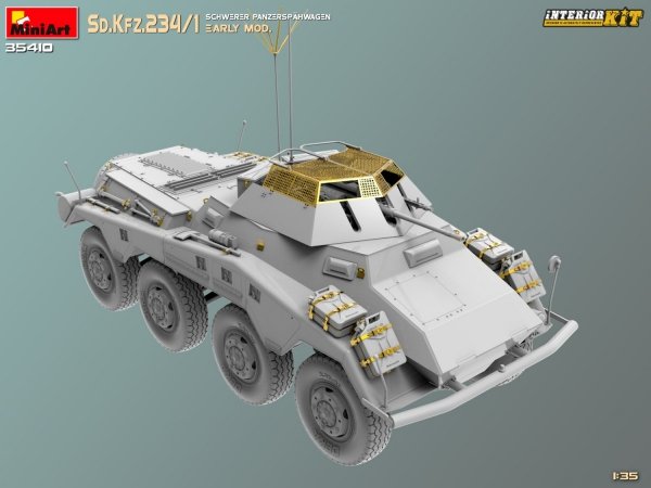 MiniArt 35410 Sd.Kfz.234/1 Schwerer Panzerspahwagen. EARLY MOD. INTERIOR KIT 1/35
