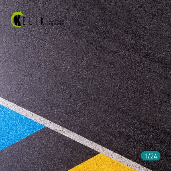 KELIK KS24004 ASPHALT ROAD 24 HOURS OF LE MANS TYPE 2 BASE - ACRYLIC 3 MM (180 X 357 MM) 1/24