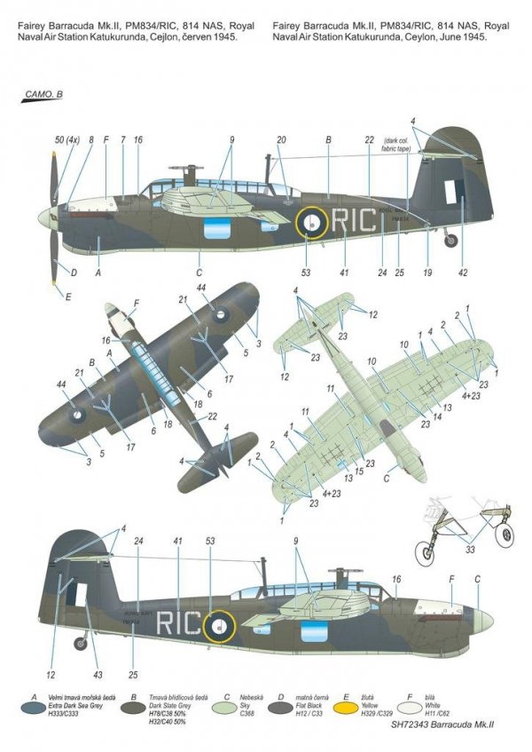 Special Hobby 72343 Fairey Barracuda Mk. II Pacific Fleet 1/72