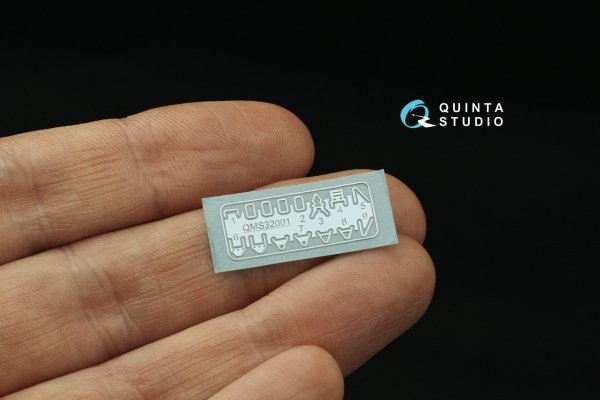 Quinta Studio QR+32033 WWII Luftwaffe fighter seatbelts (with metal buckles) (All kits) 1/32