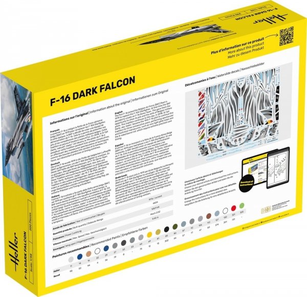 Heller 30411 F-16 Dark Falcon 1/48