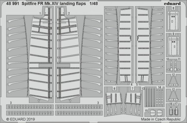 Eduard 48991 Spitfire FR Mk. XIV landing flaps 1/48 AIRFIX