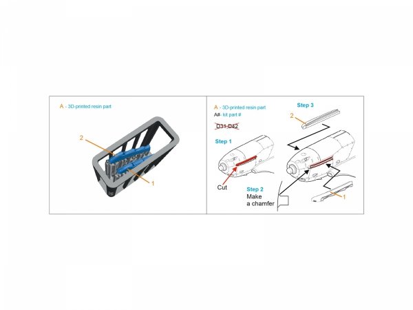 Quinta Studio QT48068 LaGG-3 series 66 Exhaust Pipes (Zvezda) 1/48