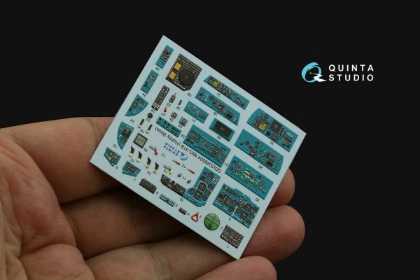 Quinta Studio QD48504 MiG-31B 3D-Printed &amp; coloured Interior on decal paper (Hobby Boss) 1/48