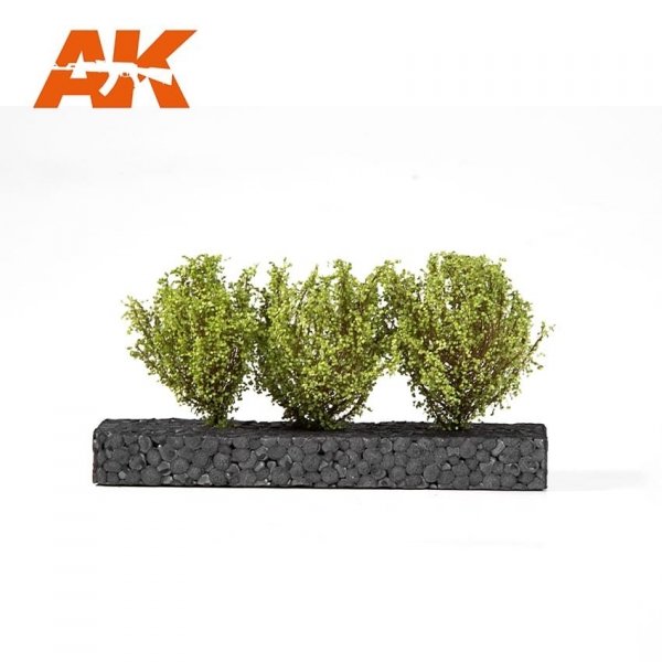 AK Interactive AK8216 LIGHT GREEN BUSHES 4-6CM 1/35