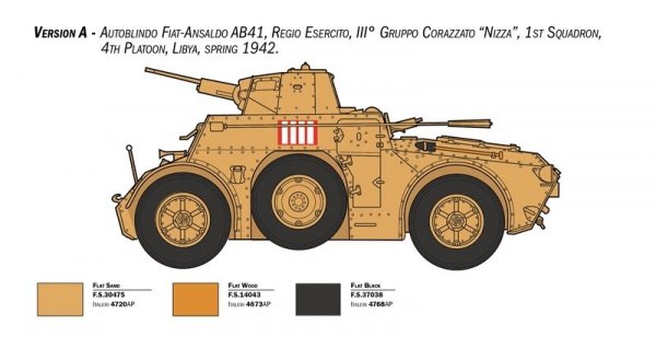 Italeri 6591 Autoblinda AB 41 with Bersaglieri El Alamein 1/35