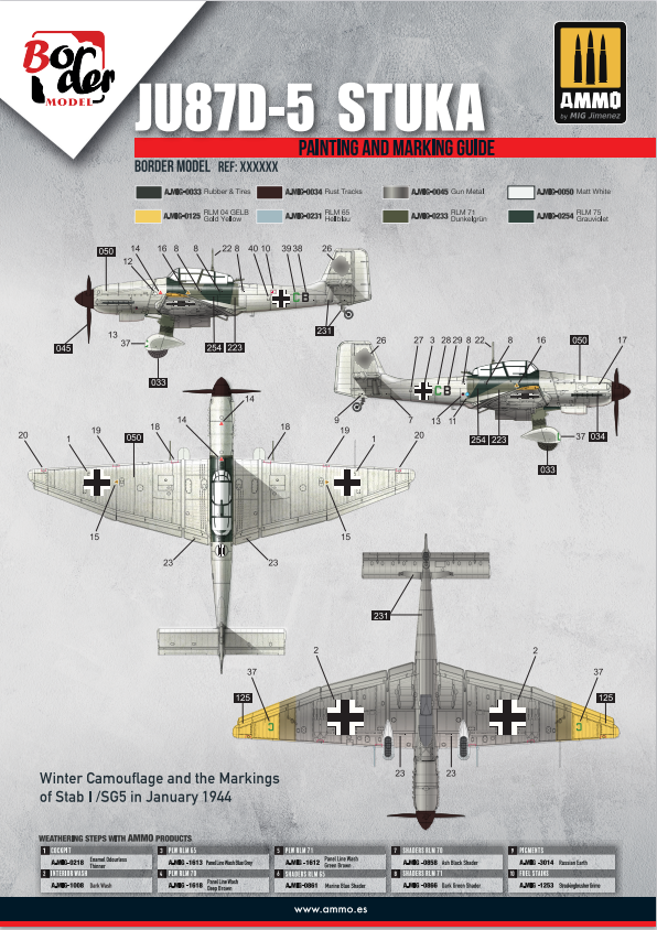 Border Model BF-012 Junkers Ju 87 D-5 Stuka 1/35